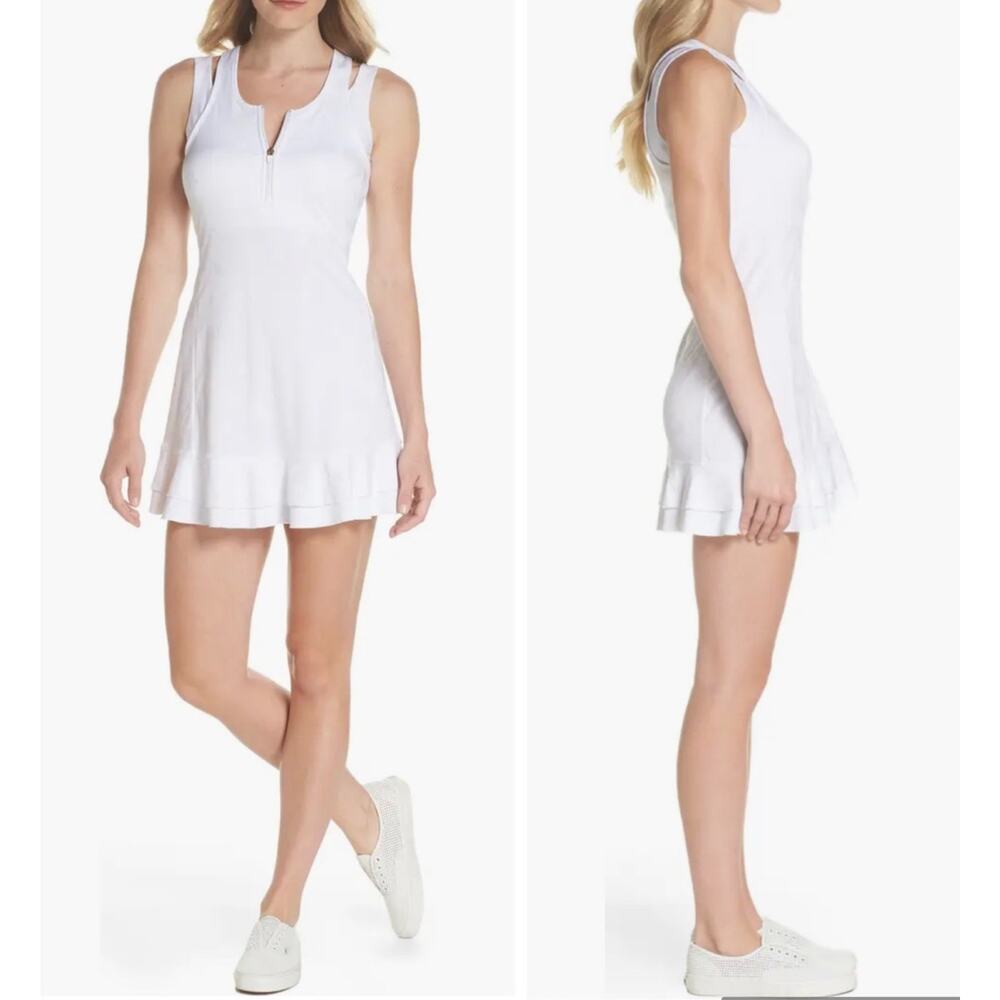 Lilly Pulitzer XL Luxletic Delphina Tennis Dress Perfect Match Jacquard UPF 50+